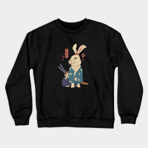 Ronin Usagi Crewneck Sweatshirt by Vincent Trinidad Art